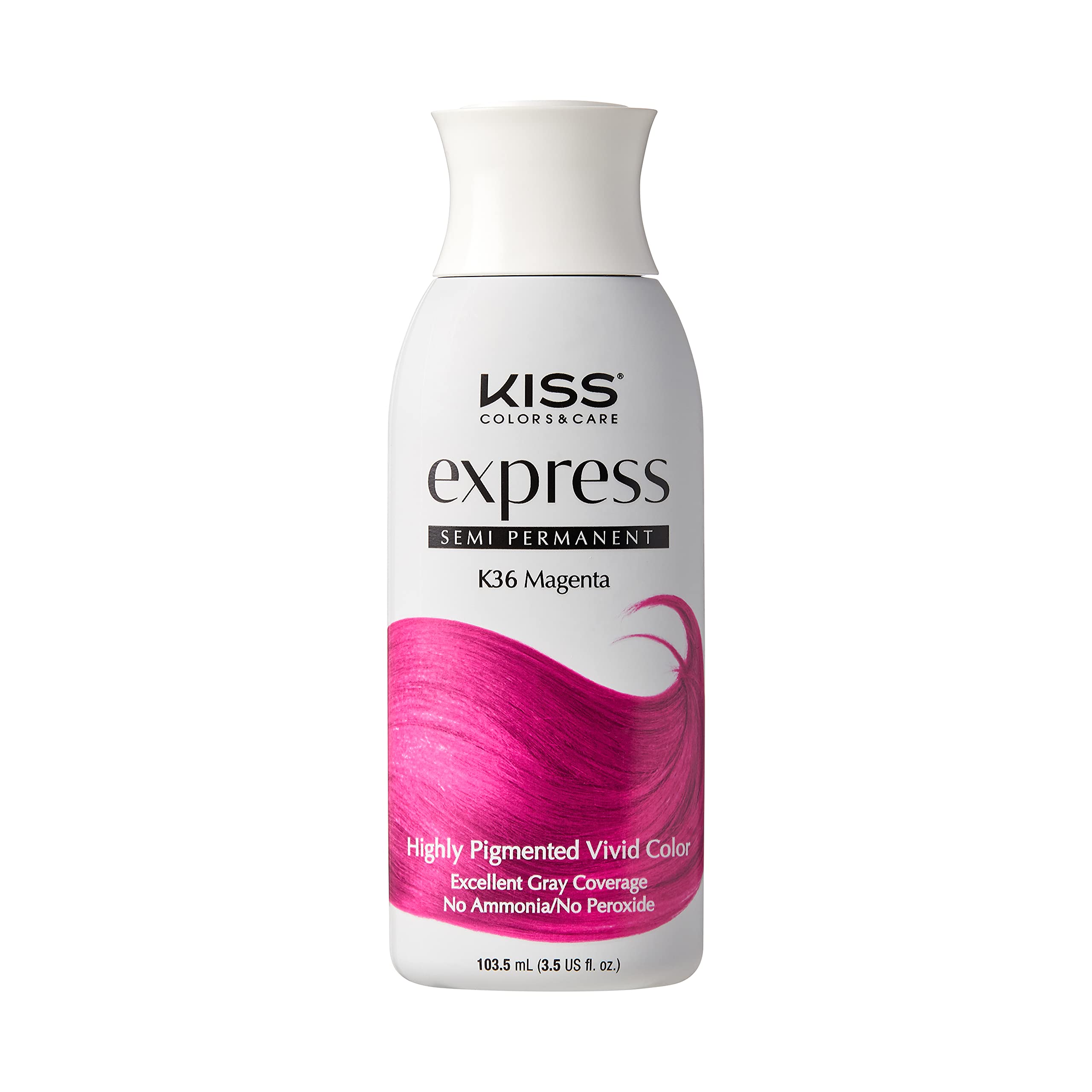 Amazon.com : Kiss Express Semi-Permanent Hair Color 100mL (3.5 US